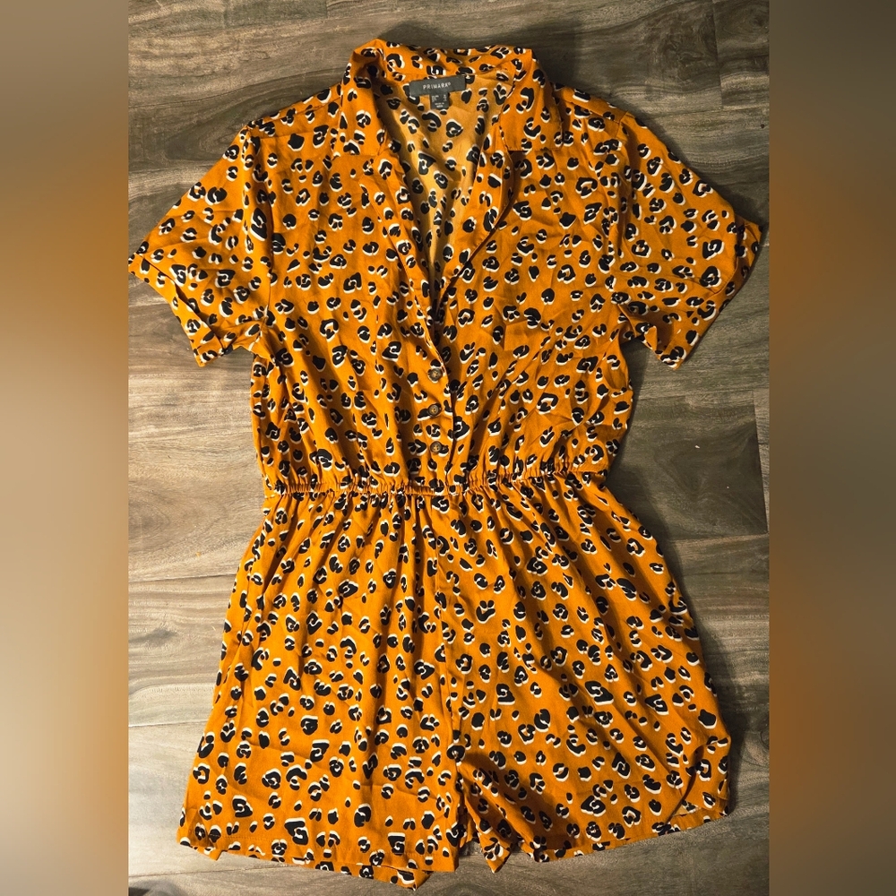 Primark Orange Leopard Print Blouse